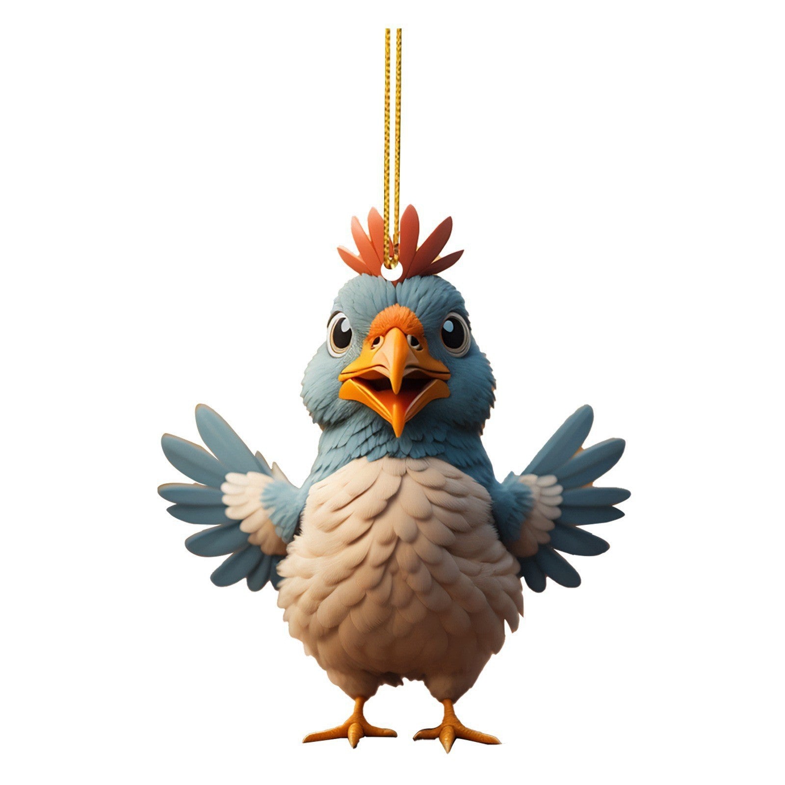 Wholesale Christmas Creative Animal Chicken Christmas Tree Acrylic  Decorations